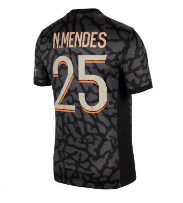 Paris Saint-Germain Nuno Mendes #25 Koszulka Trzecich 2023-24 Krótki Rękaw